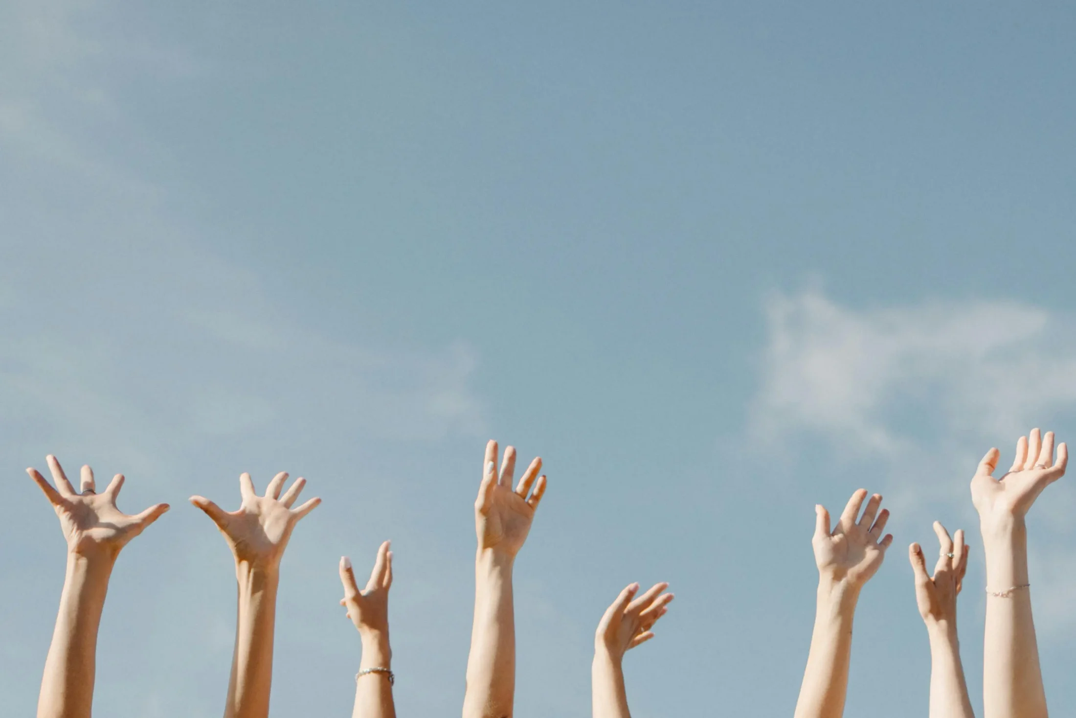Hands in the air