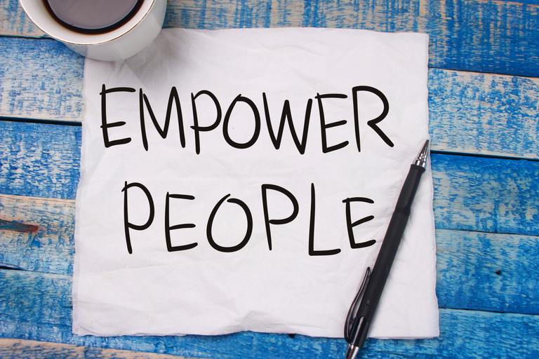 Empower People. Motivational Text